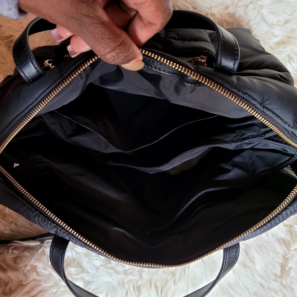 Furla Nylon Puffer Tote Black - Picture 13 of 14